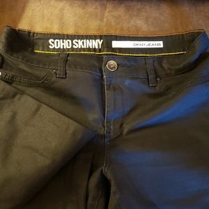 Soho Skinny DKNY, Black Denim Sz 8